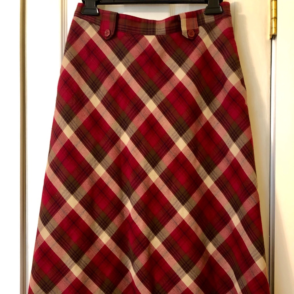 EUC! Christopher &Banks plaid skirt sz 4